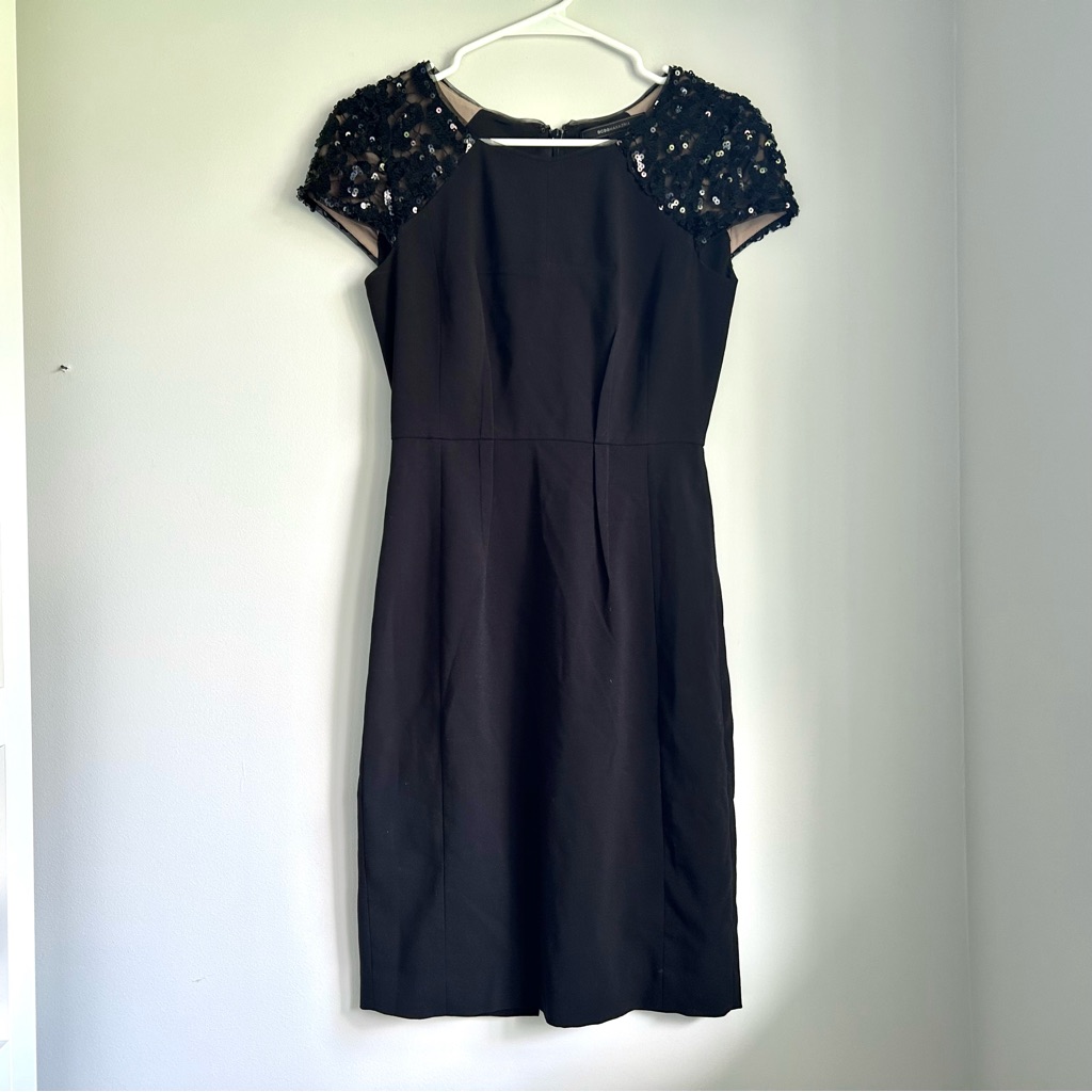 Bcbgmaxazria Charlize Sequin Shoulder Dress